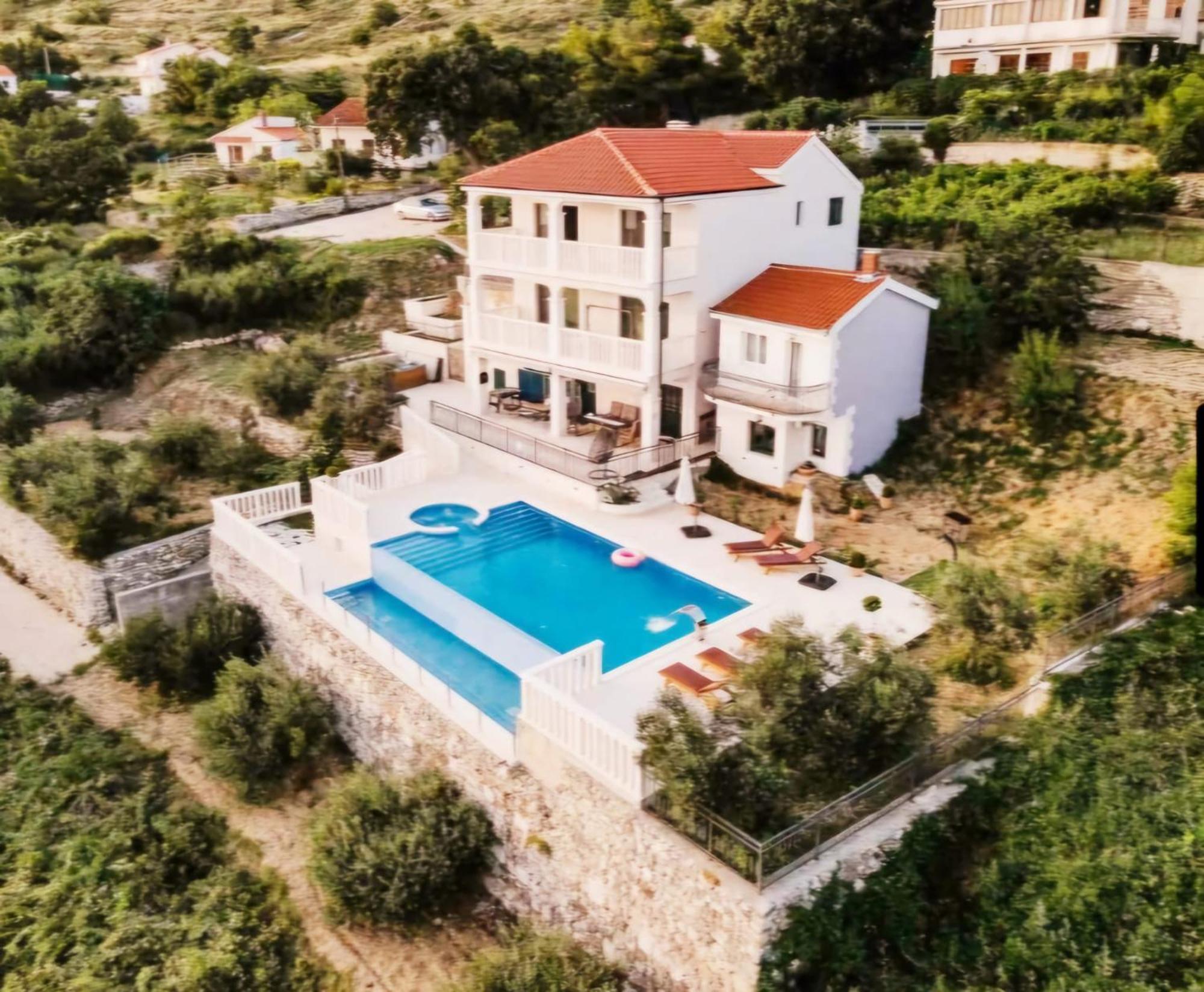 Sea View Luxury Apart Hotel Villa Conte With Swiming Pool And Romantic Spa ポドストラナ エクステリア 写真